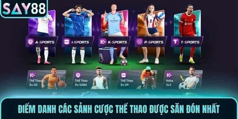 Điểm danh các sảnh cược Thể Thao được săn đón nhất