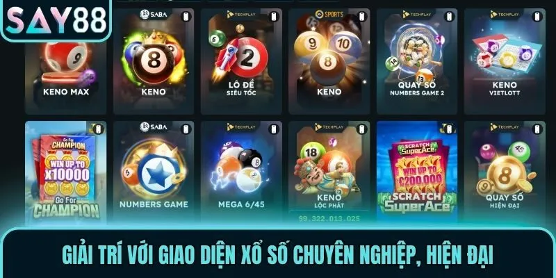 Giải trí với giao diện Xổ Số chuyên nghiệp, hiện đại