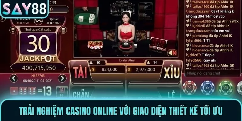 Trải nghiệm Casino Online với giao diện thiết kế tối ưu